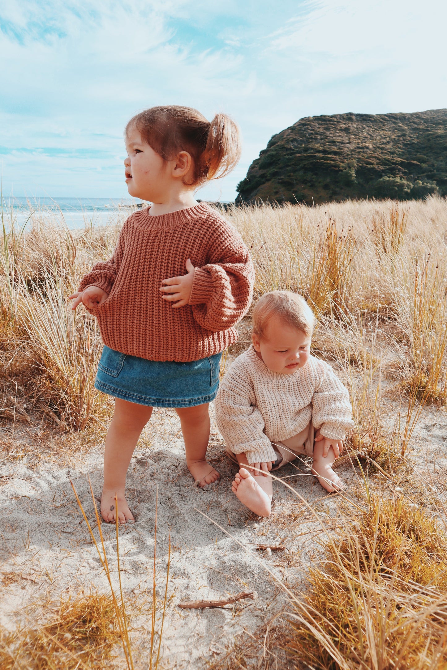 Chunky Knit Jumper - Rust