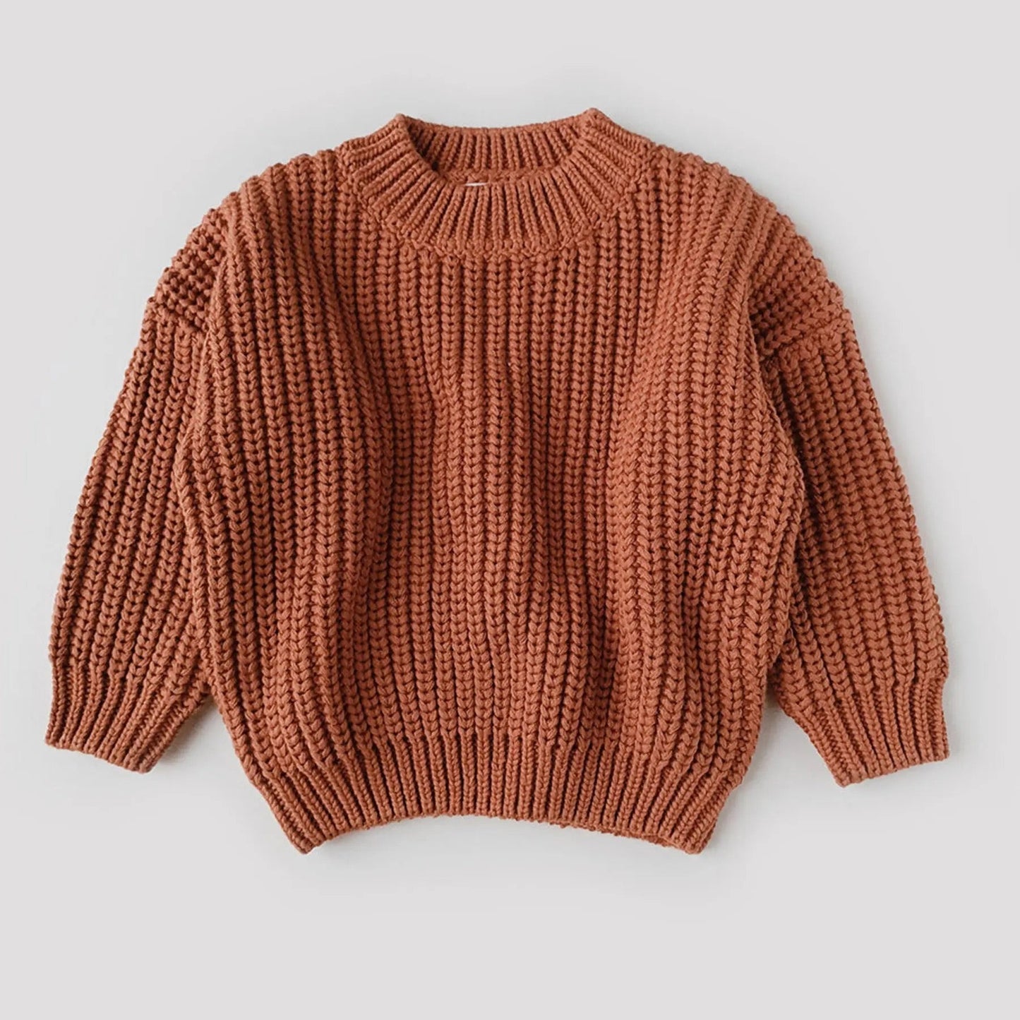 Chunky Knit Jumper - Rust