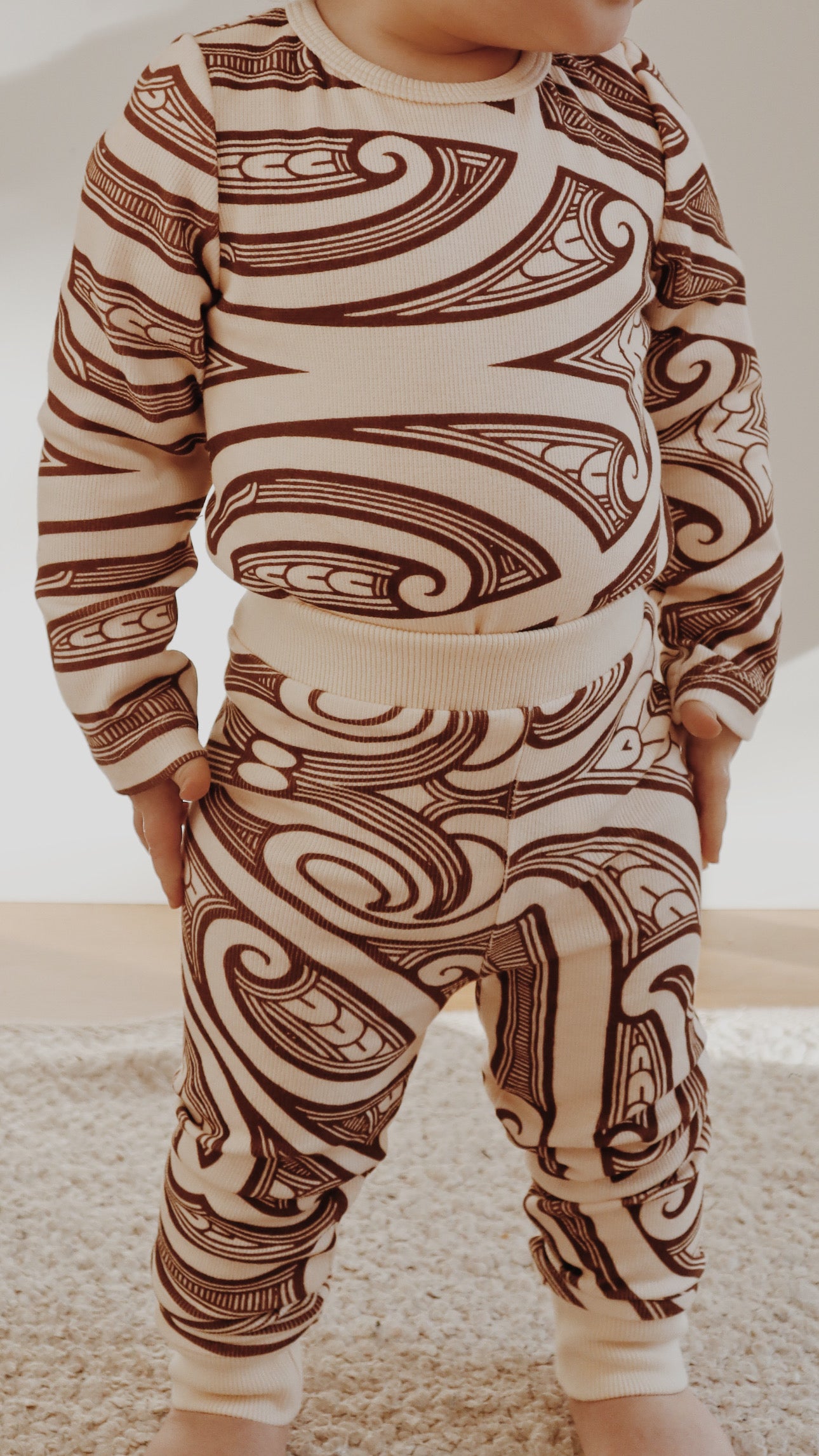 Chocolate Brown ribbed set