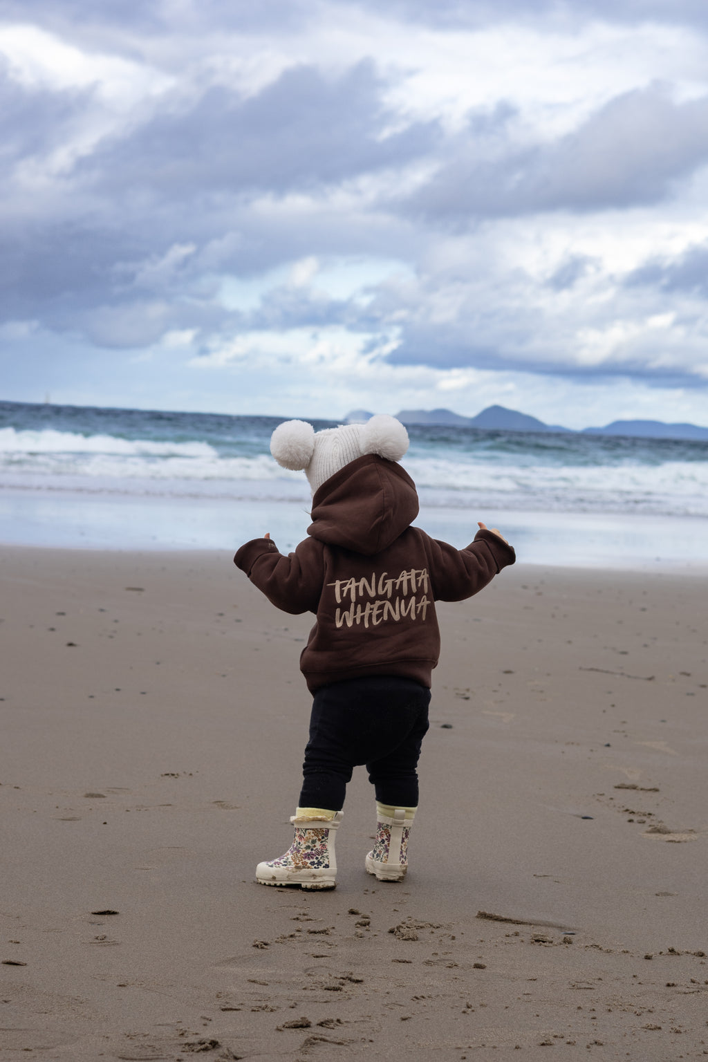 Tangata Whenua Hoodie - Kids (Chocolate Brown)