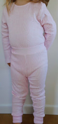 Baby Pink Ribbed Set