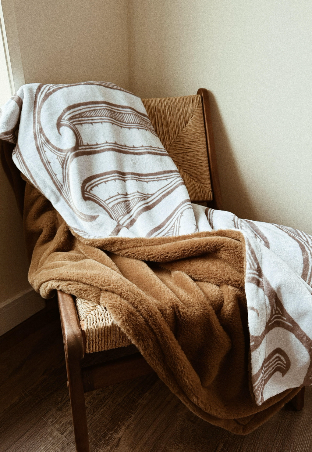 Faux fur throw blanket (Small)