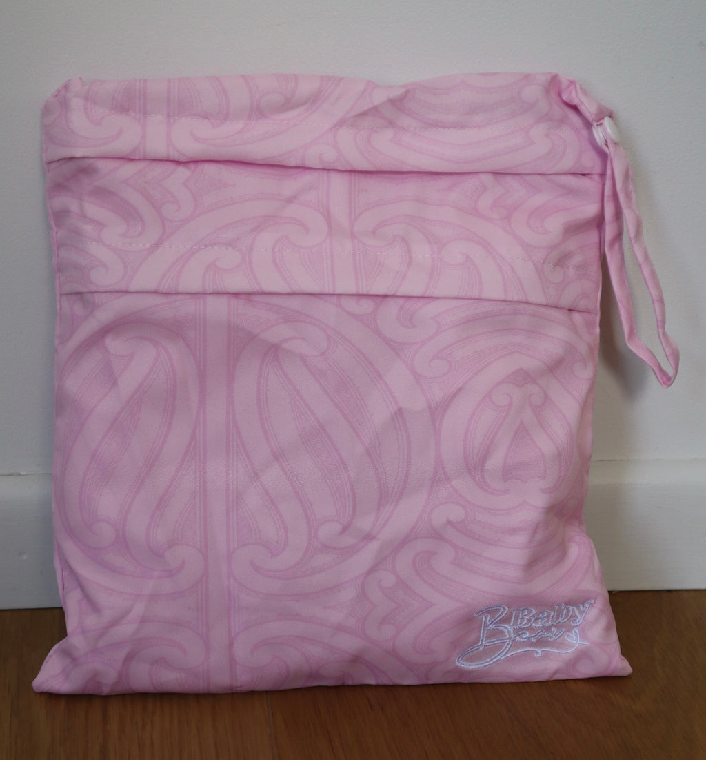 Double zipped bag (Pink)