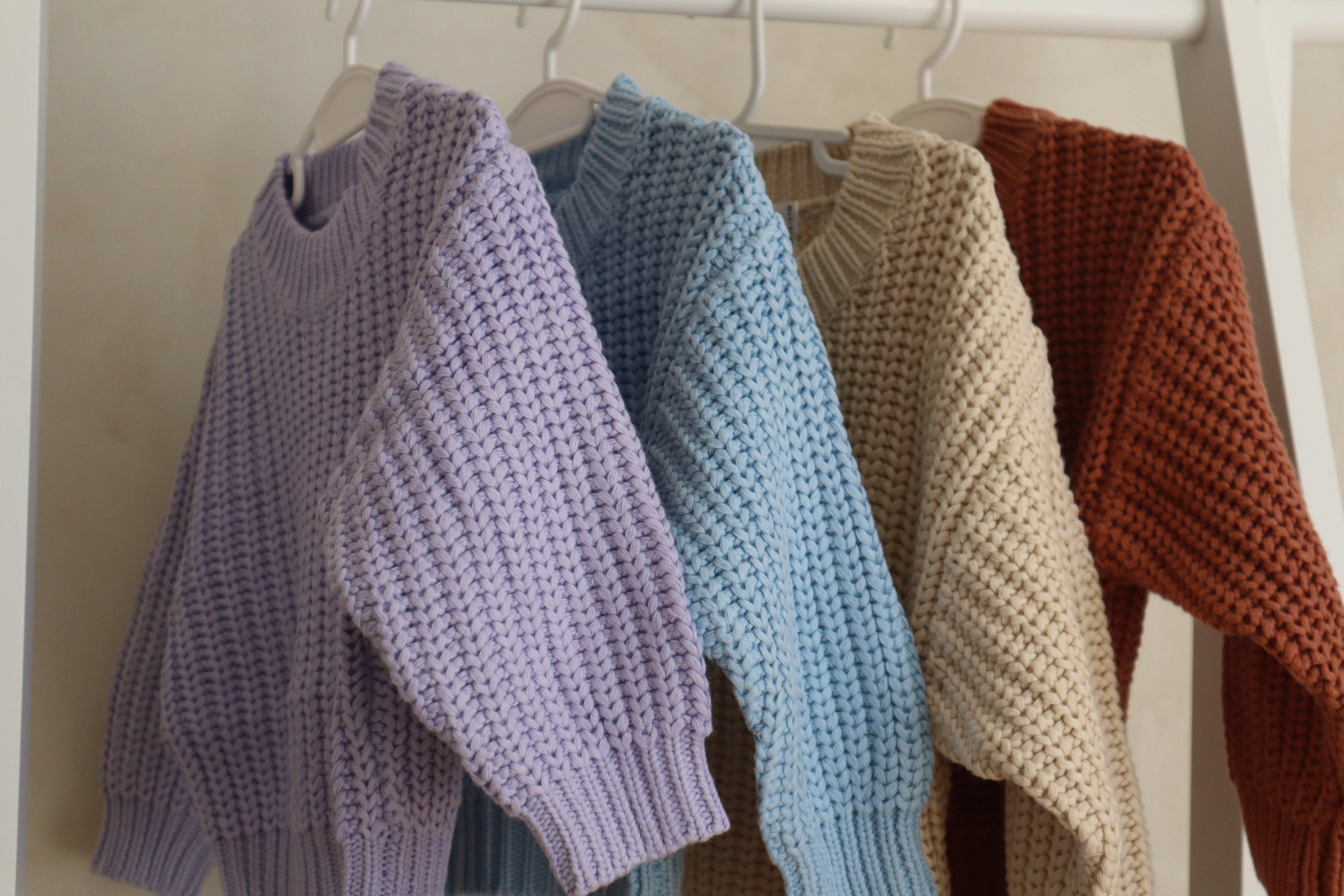 Chunky Knit Jumper - Lilac