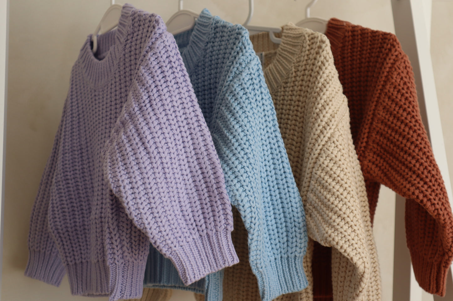 Chunky Knit Jumper - Sky Blue
