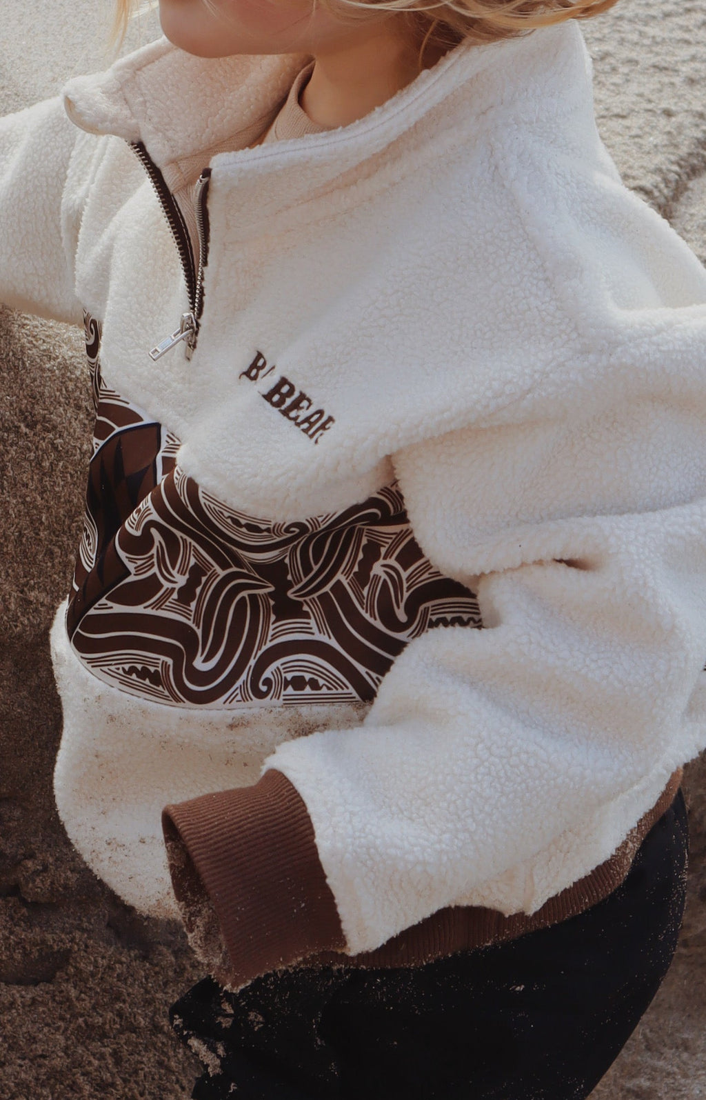 Sherpa Quarter Zip - Cream