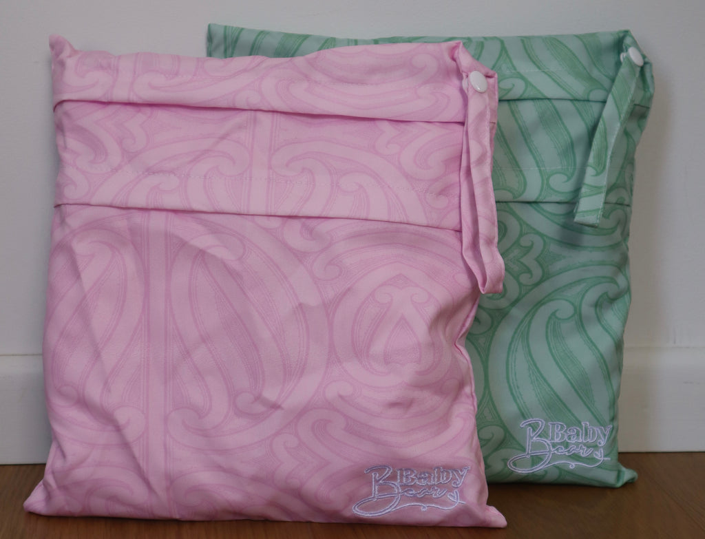 Double zipped bag (Pink)