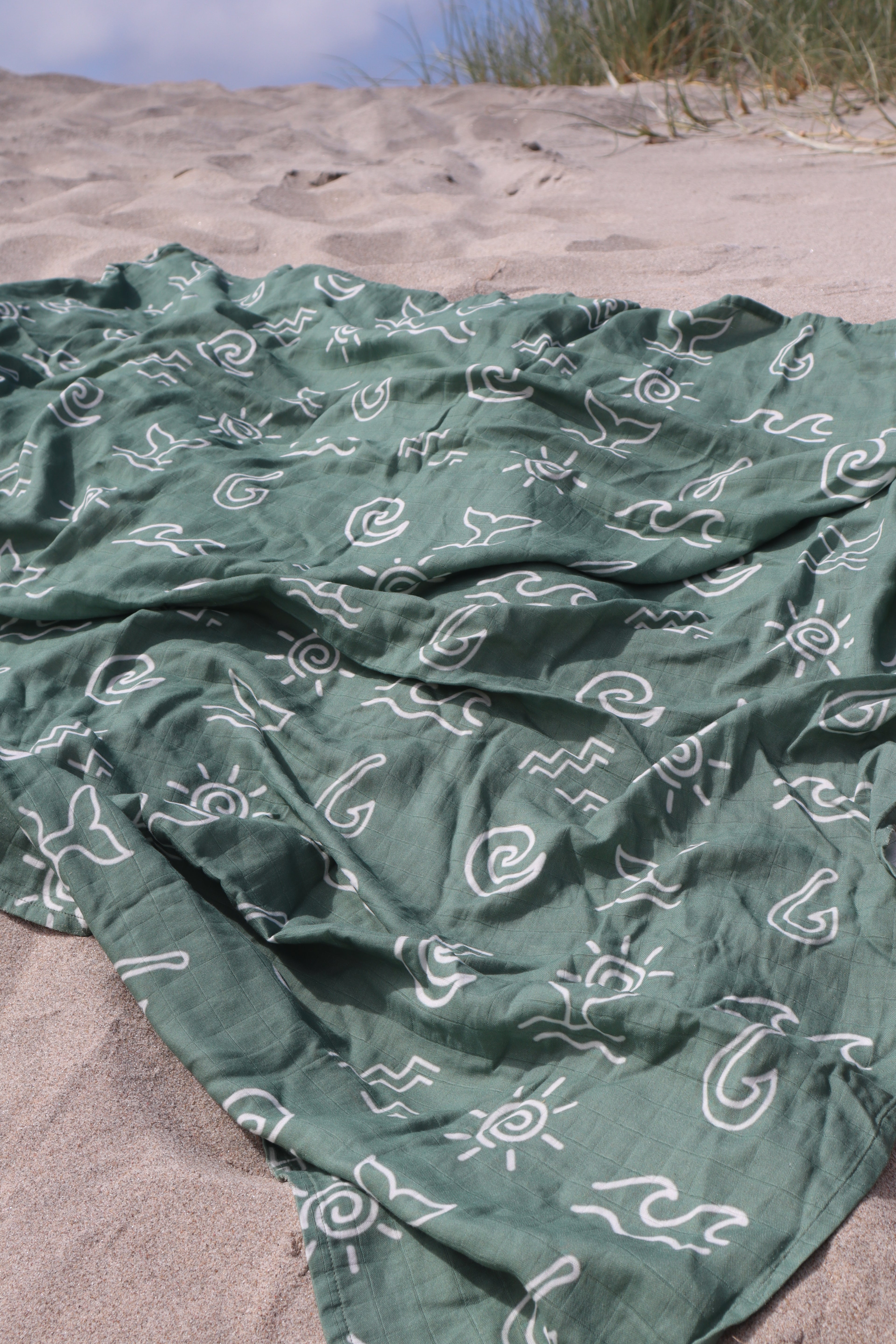 Muslin Blanket - Forest Green