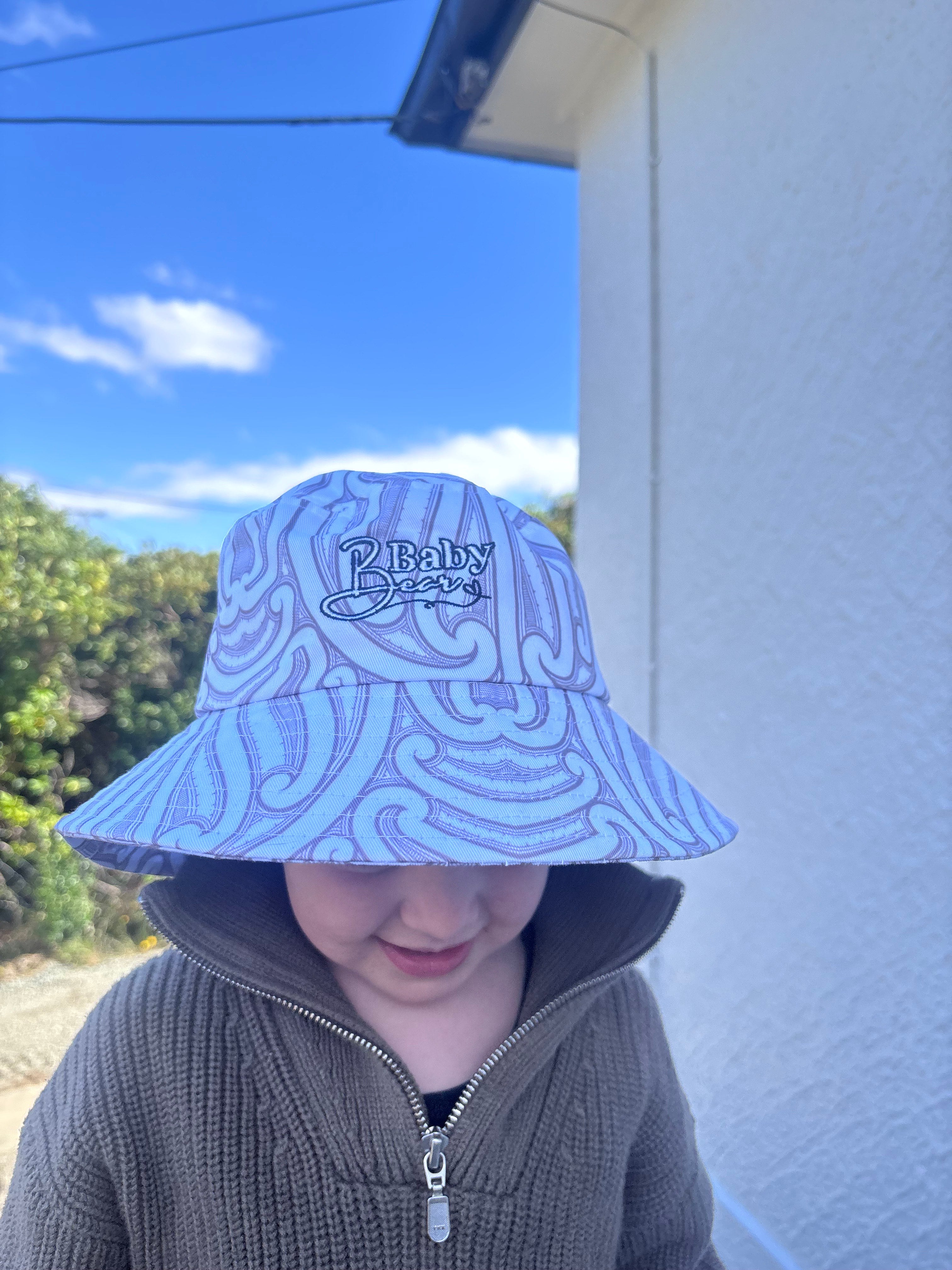 Kids Pōtae (hat) - White
