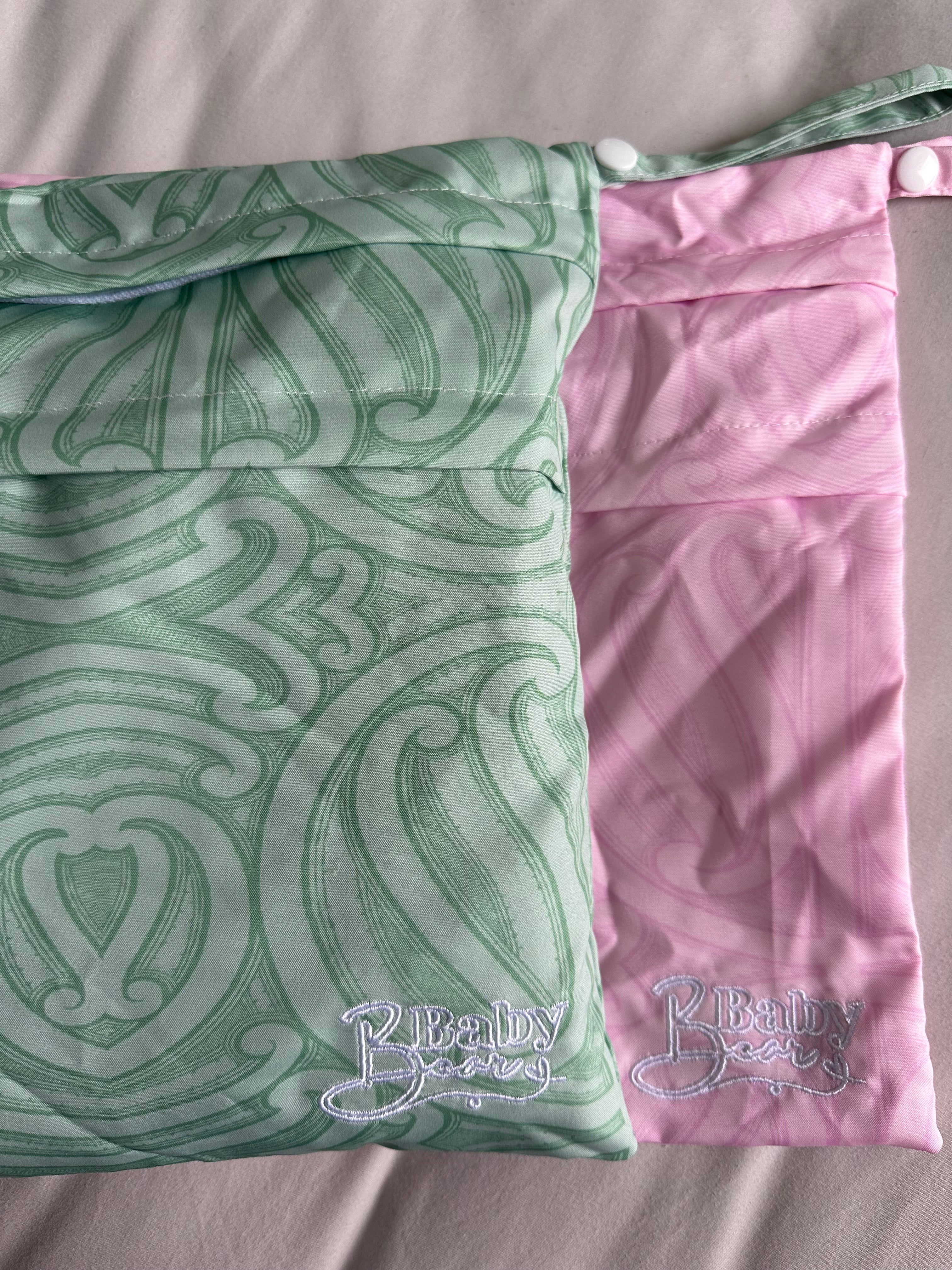 Double zipped bag (Green)