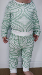 Sage ribbed set