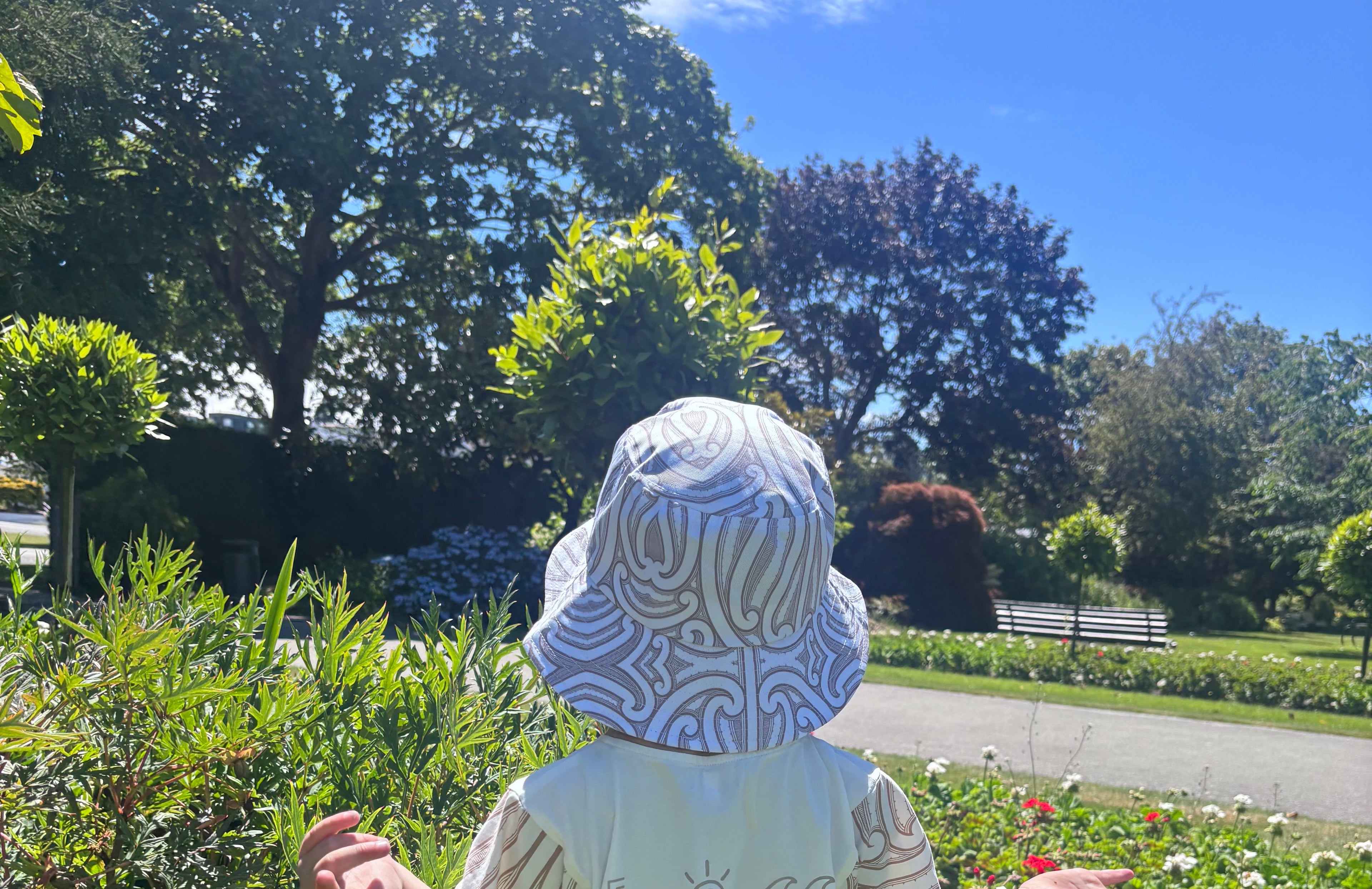 Kids Pōtae (hat) - White