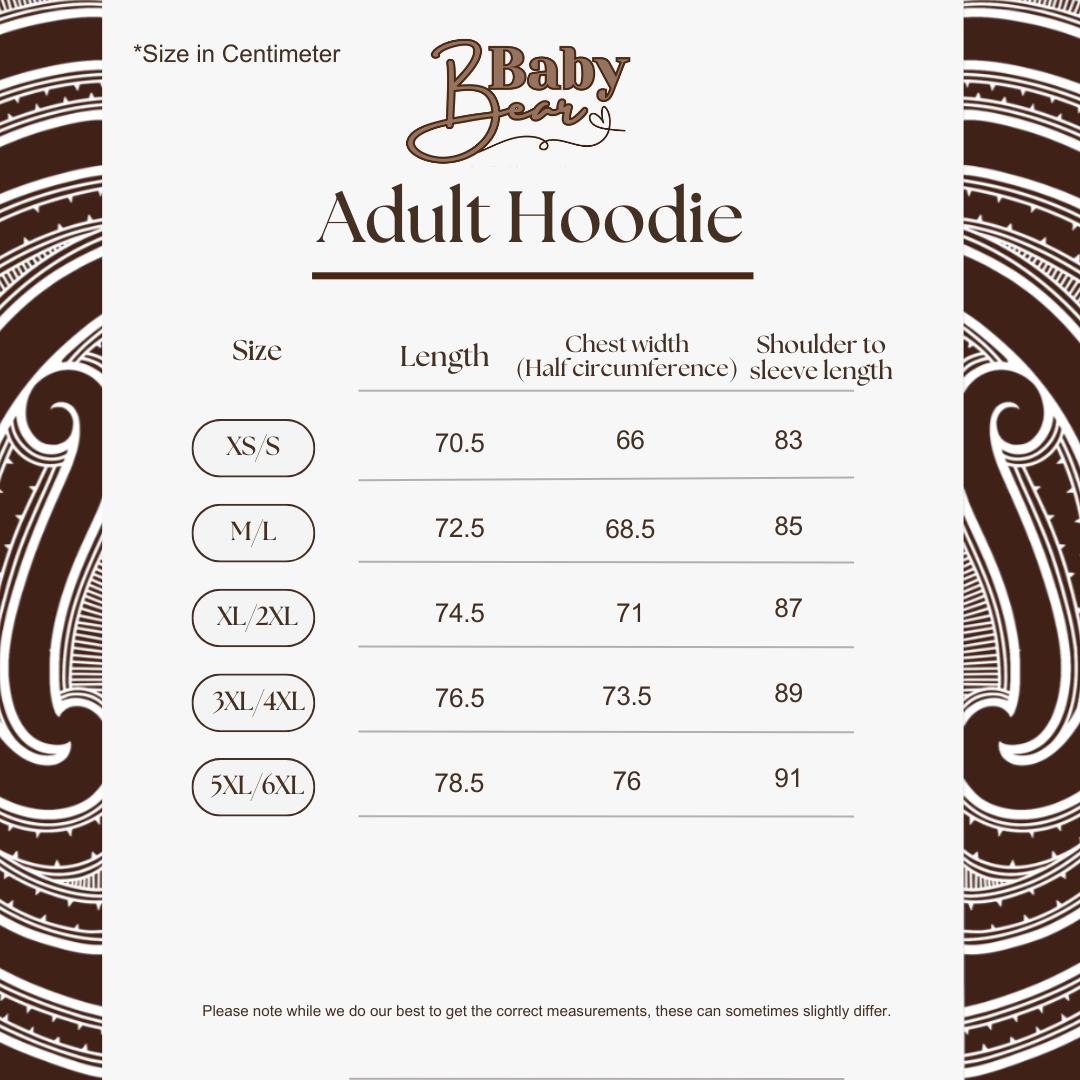 Tūhono Adult Hoodie -Chocolate