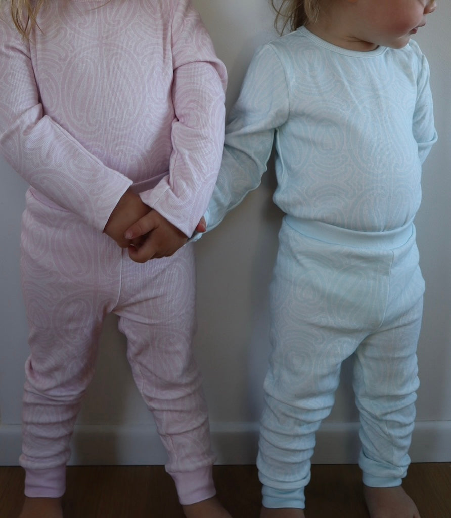 Baby Pink Ribbed Set