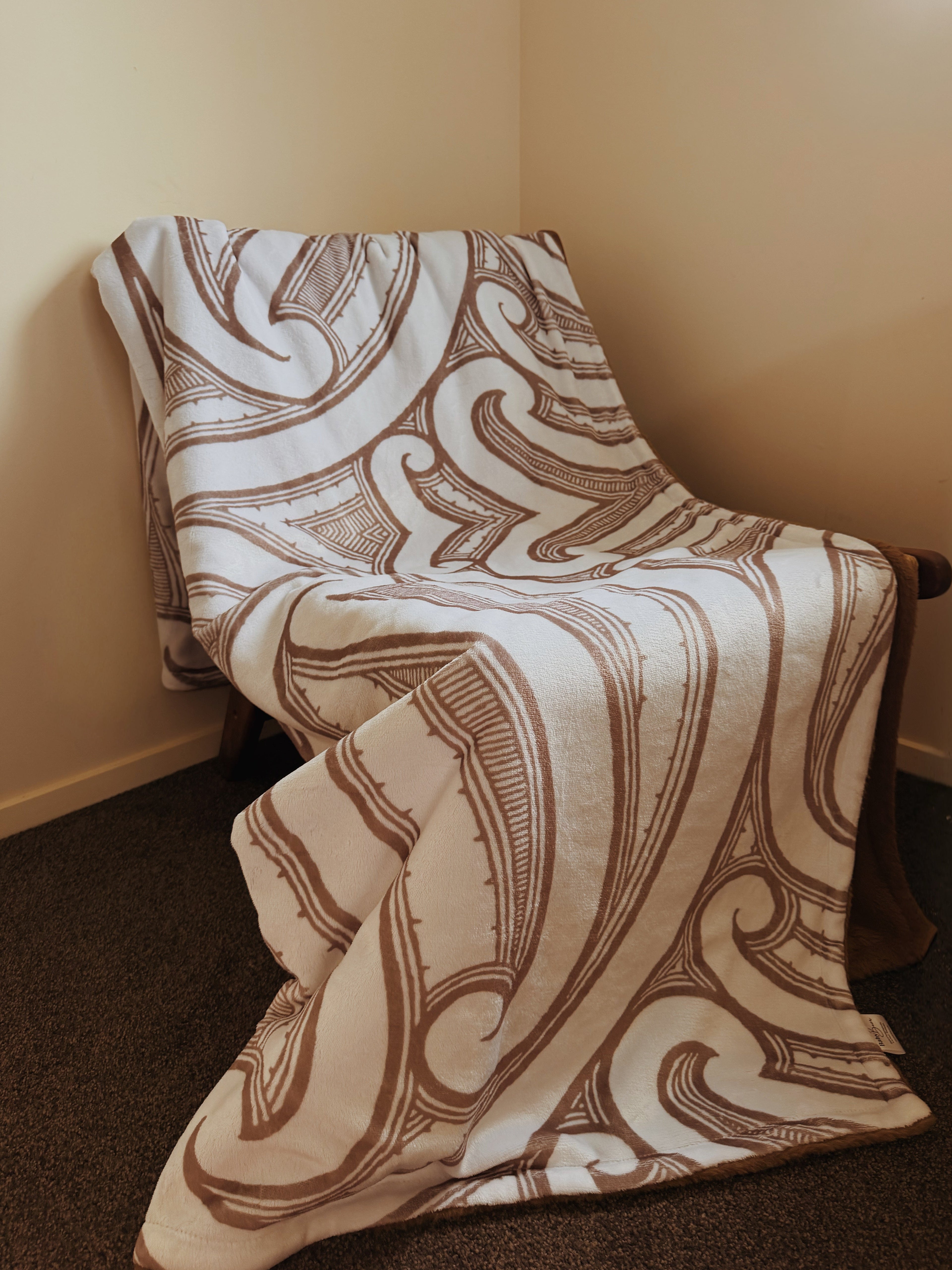 Faux fur throw blanket (Large)