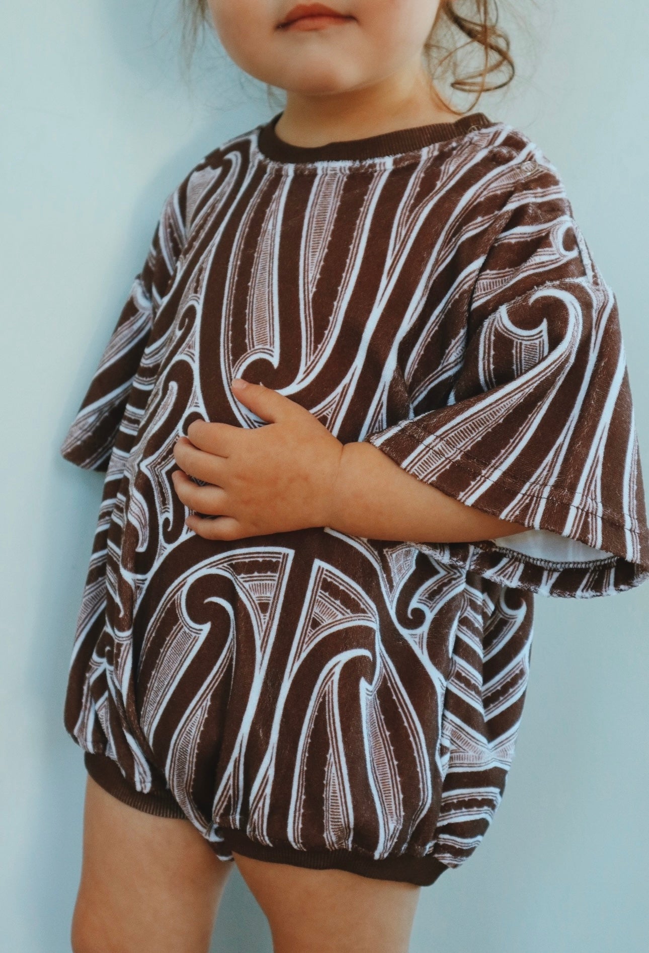 Oversized Chocolate Tshirt Romper