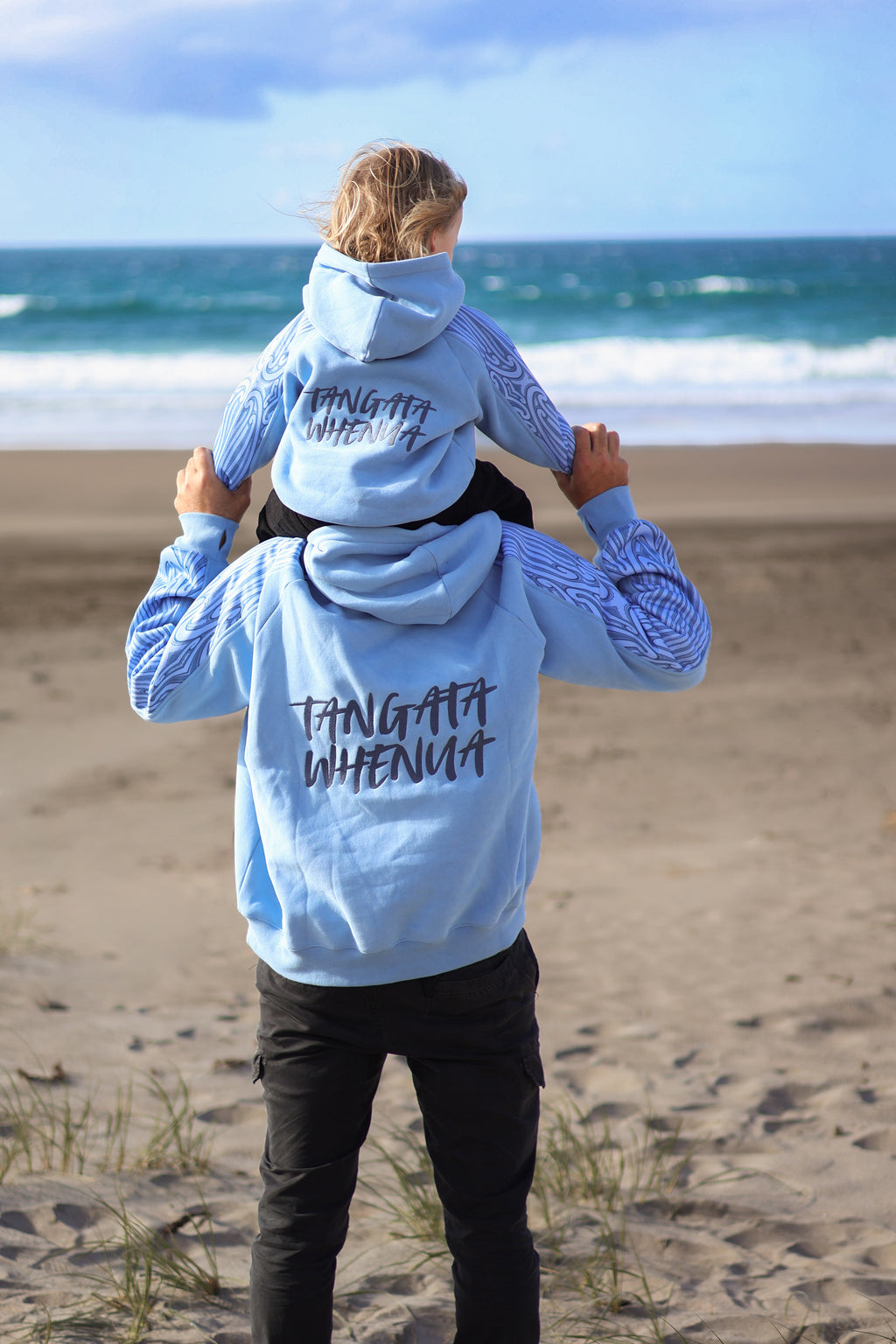 Tangata Whenua Hoodie - Adults (Sky Blue)