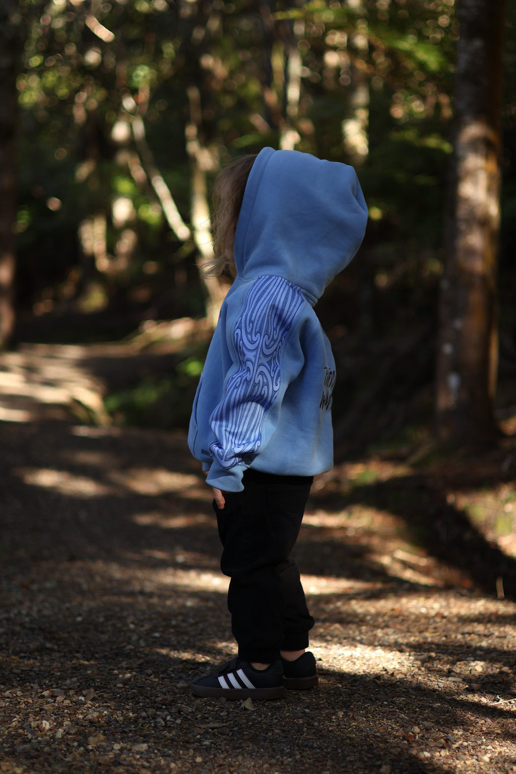 Tangata Whenua Hoodie - Kids (Sky Blue)