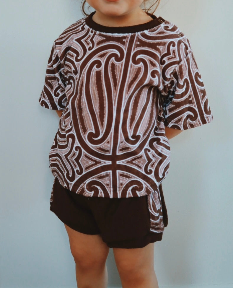 Terry Chocolate Two Piece Set