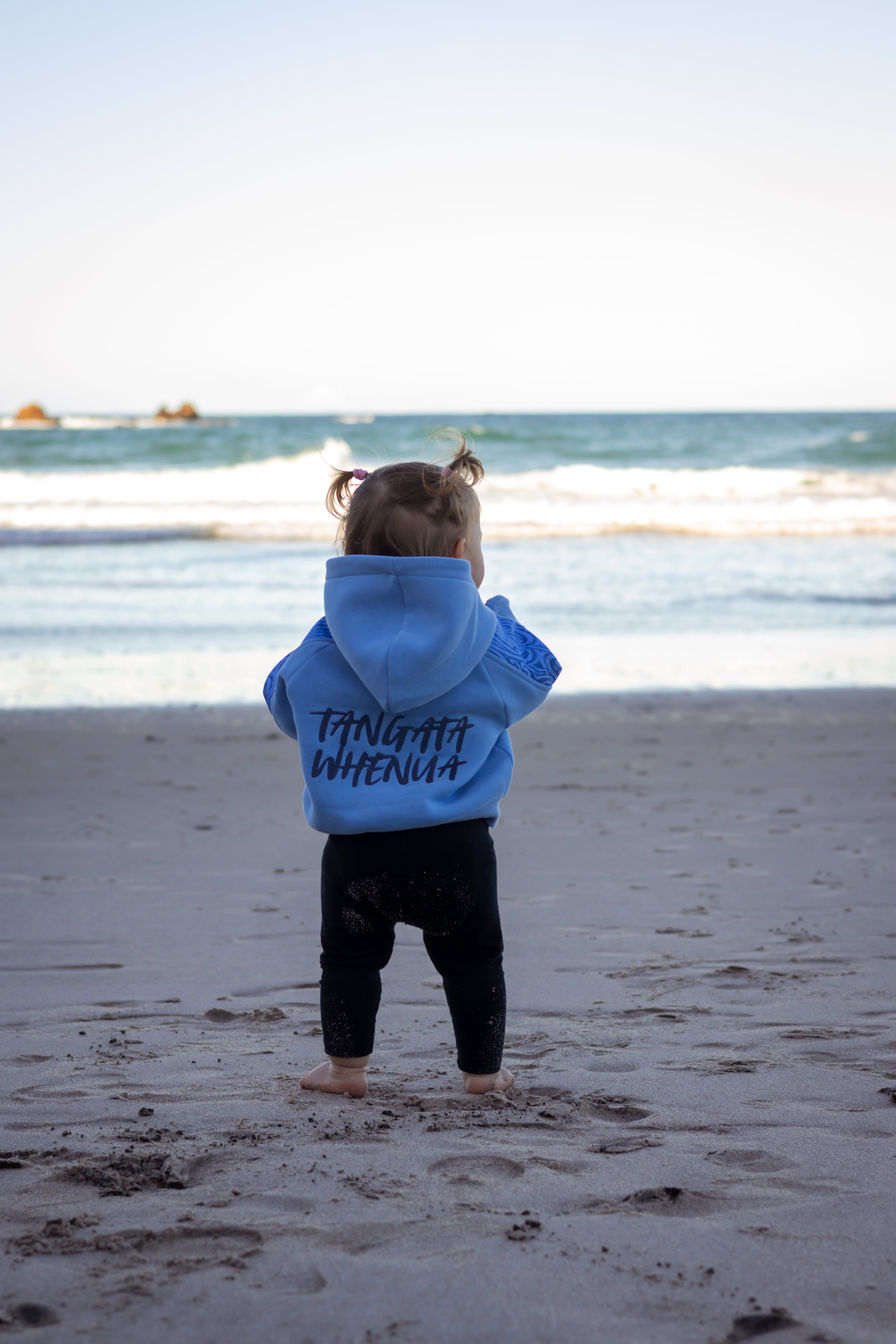 Tangata Whenua Hoodie - Kids (Sky Blue)