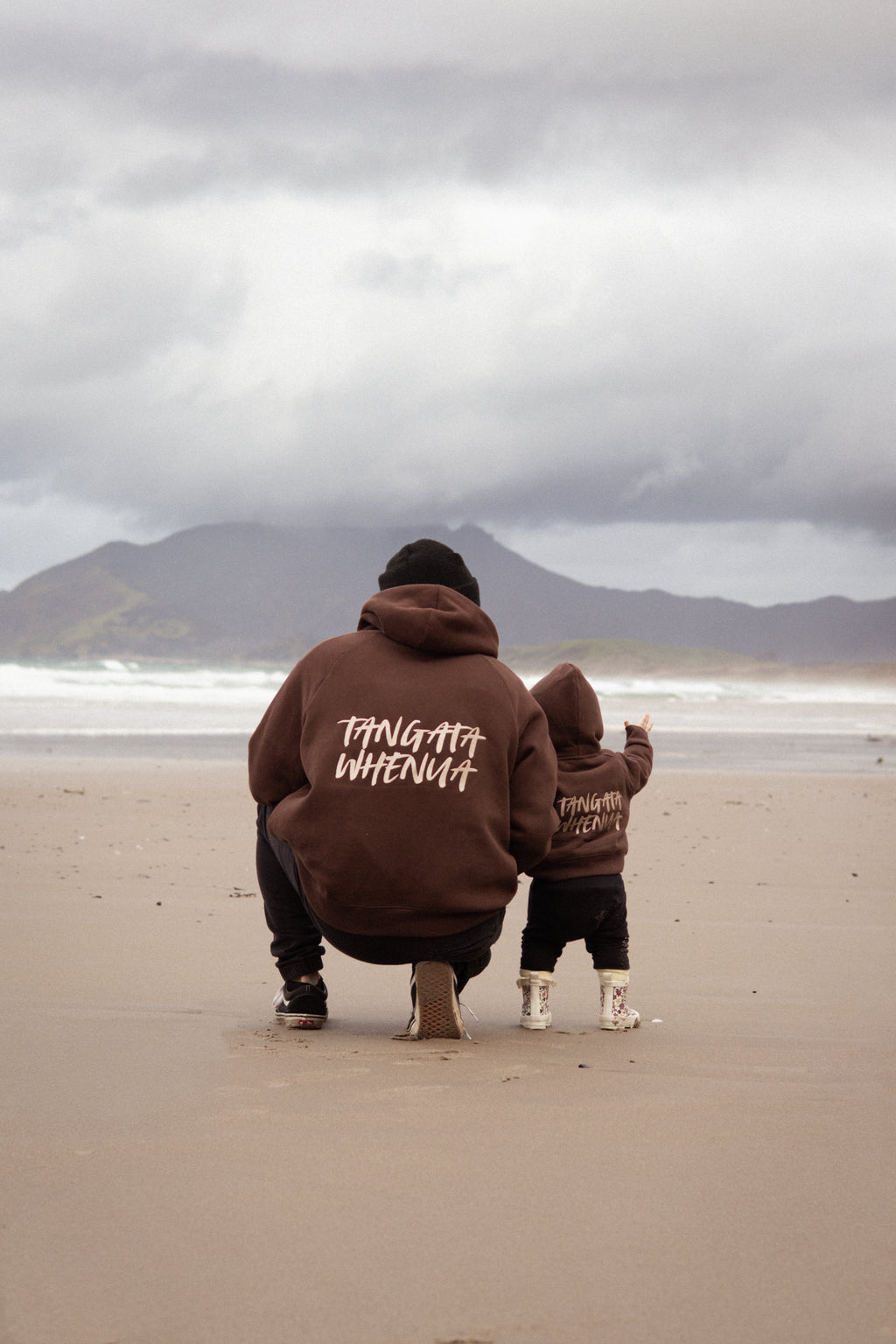 Tangata Whenua Hoodie - Kids (Chocolate Brown)
