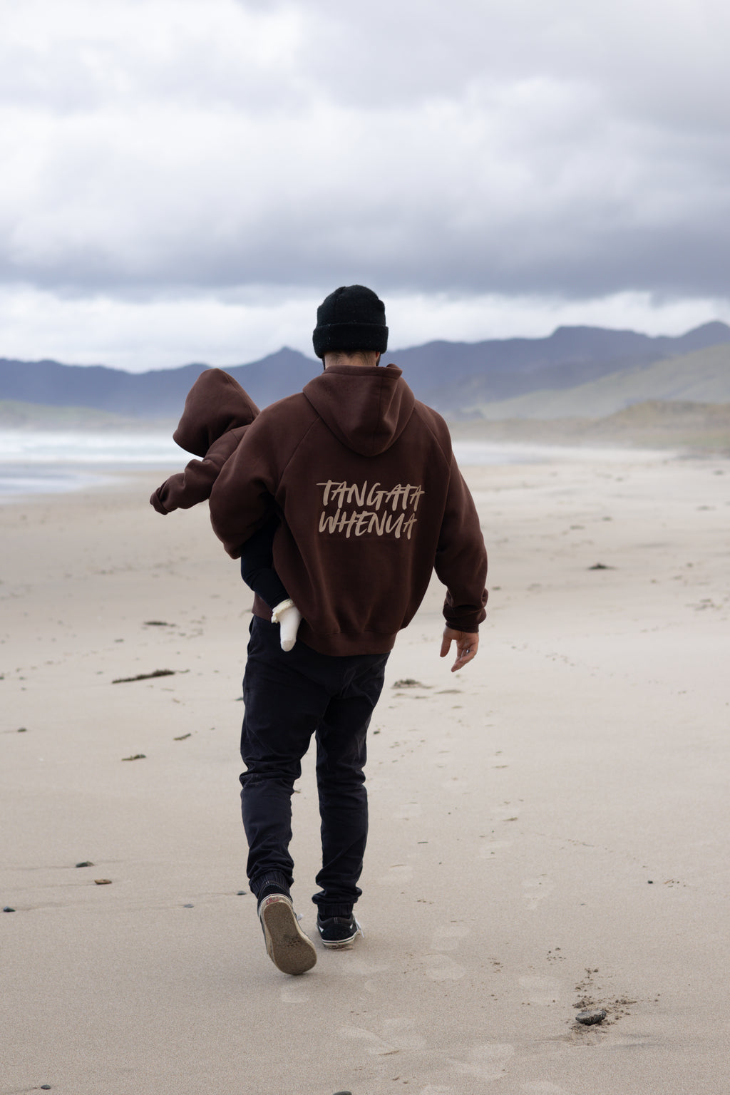 Tangata Whenua Hoodie - Kids (Chocolate Brown)