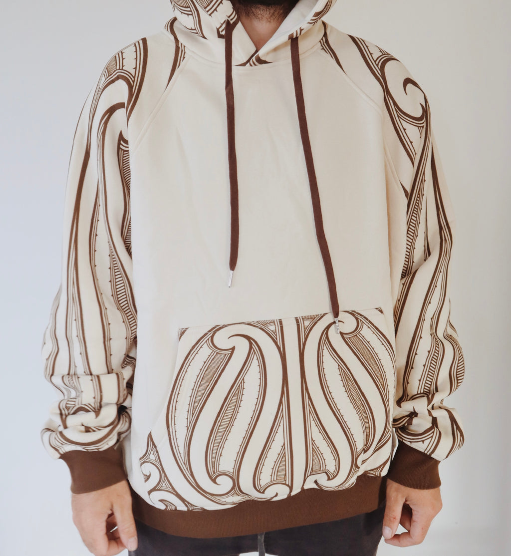 Tūhono Adult Hoodie -Chocolate