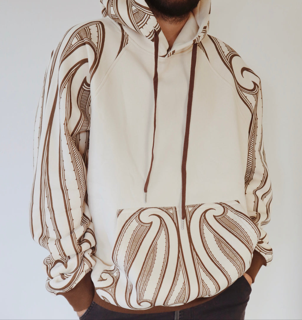 Tūhono Adult Hoodie -Chocolate