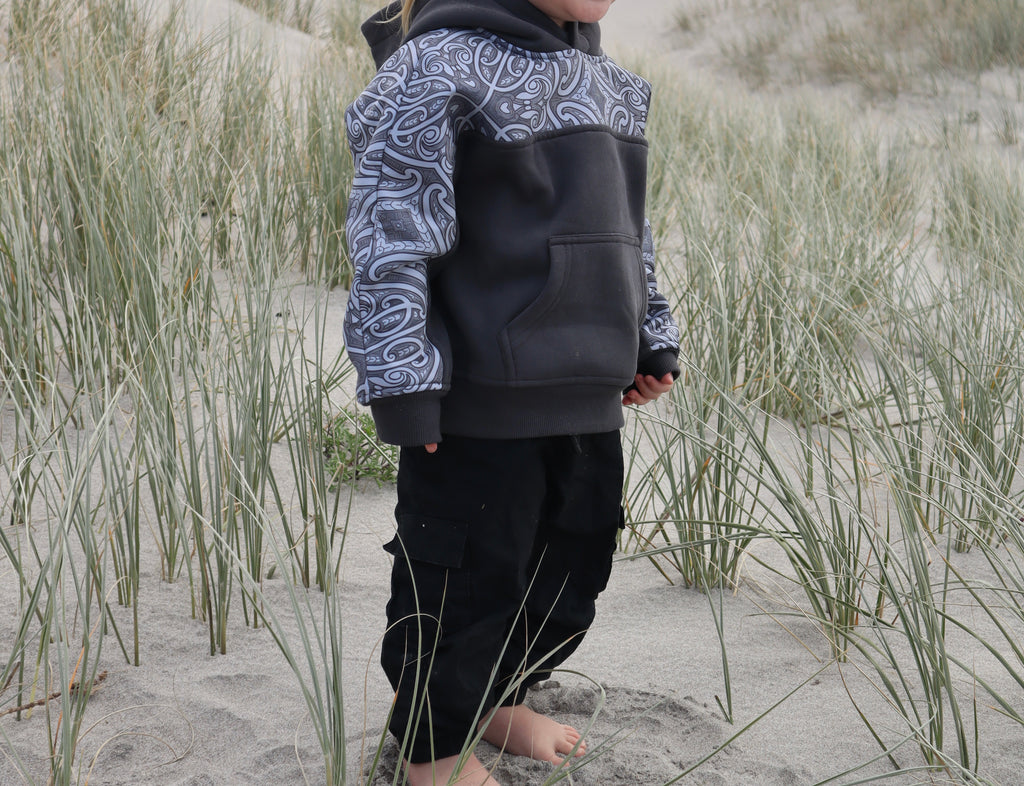 Whakapapa Hoodie - Stone Grey