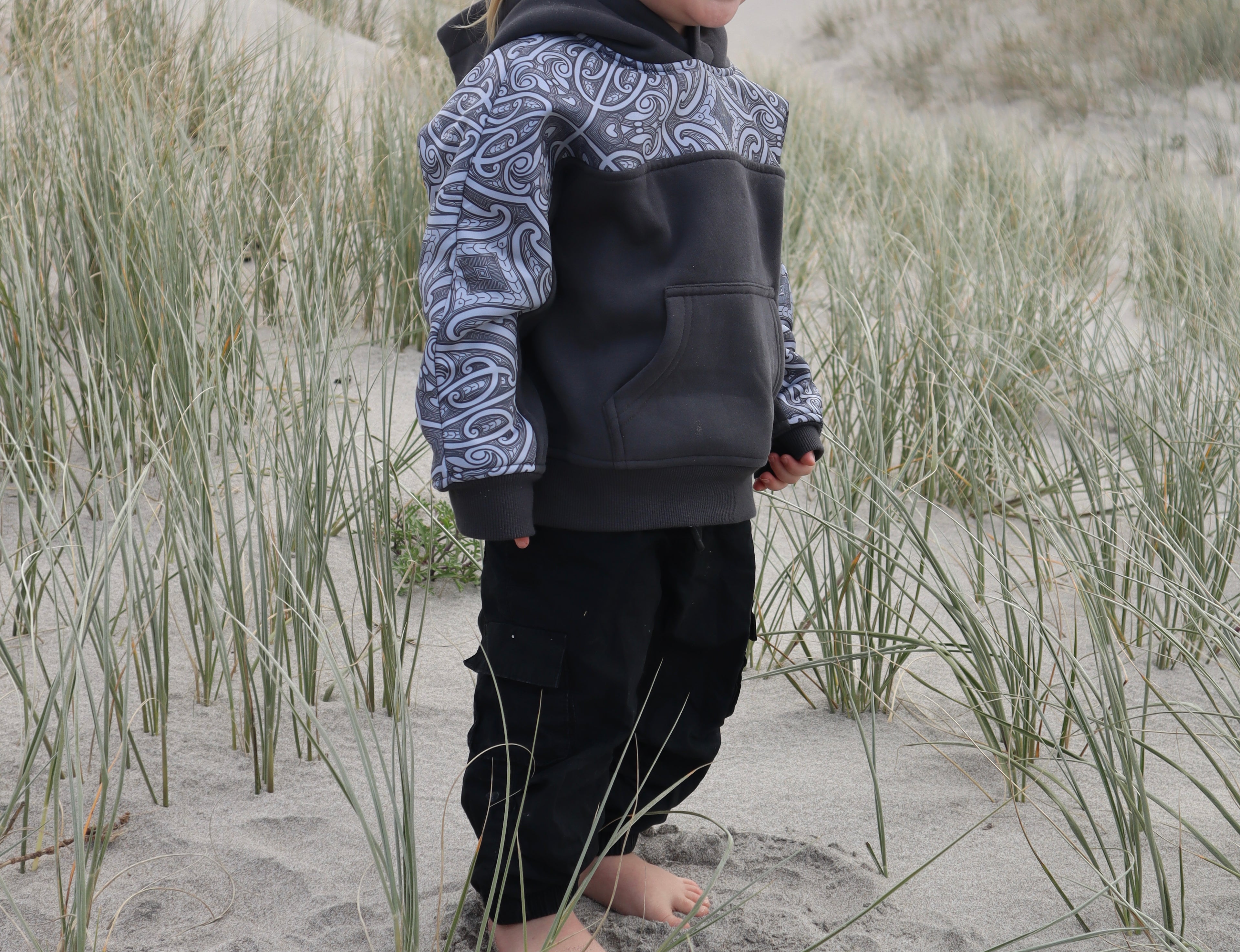 Whakapapa Hoodie - Stone Grey